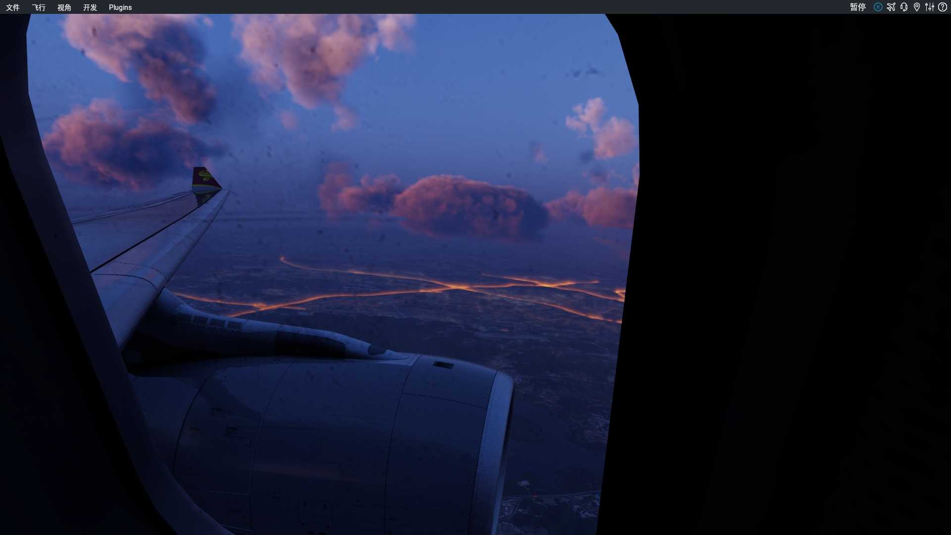 【xplane12】飞行截图！不同时间的深圳-8169 
