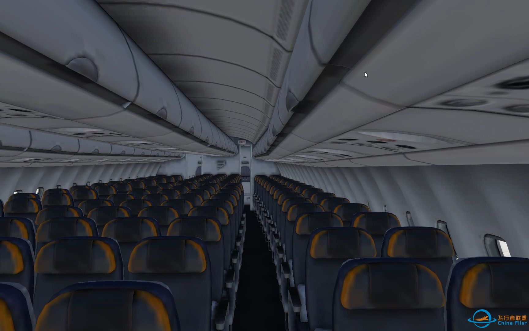 X-Plane 12 空客A330客舱建模展示-9885 