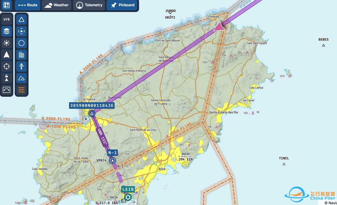 西班牙 VFR 马洛卡-伊比萨-9972 