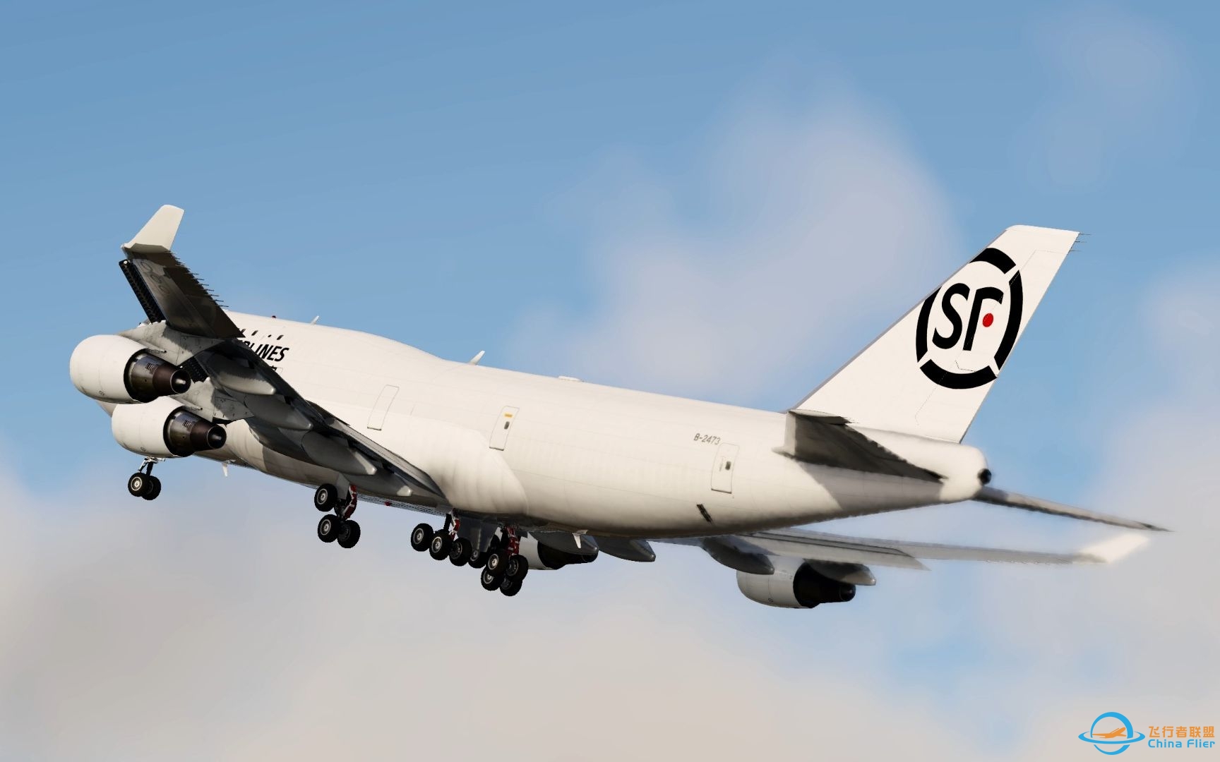 Xplane12  CSS B-2473 747-400F ZUUU起飞-5480 