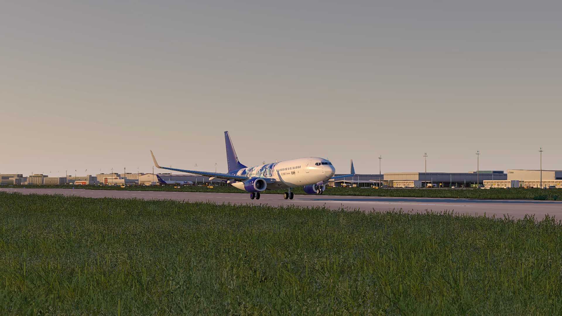 【X-Plane 11】ZBAD-ZYHB B737原神芙宁娜涂装试飞-6641 
