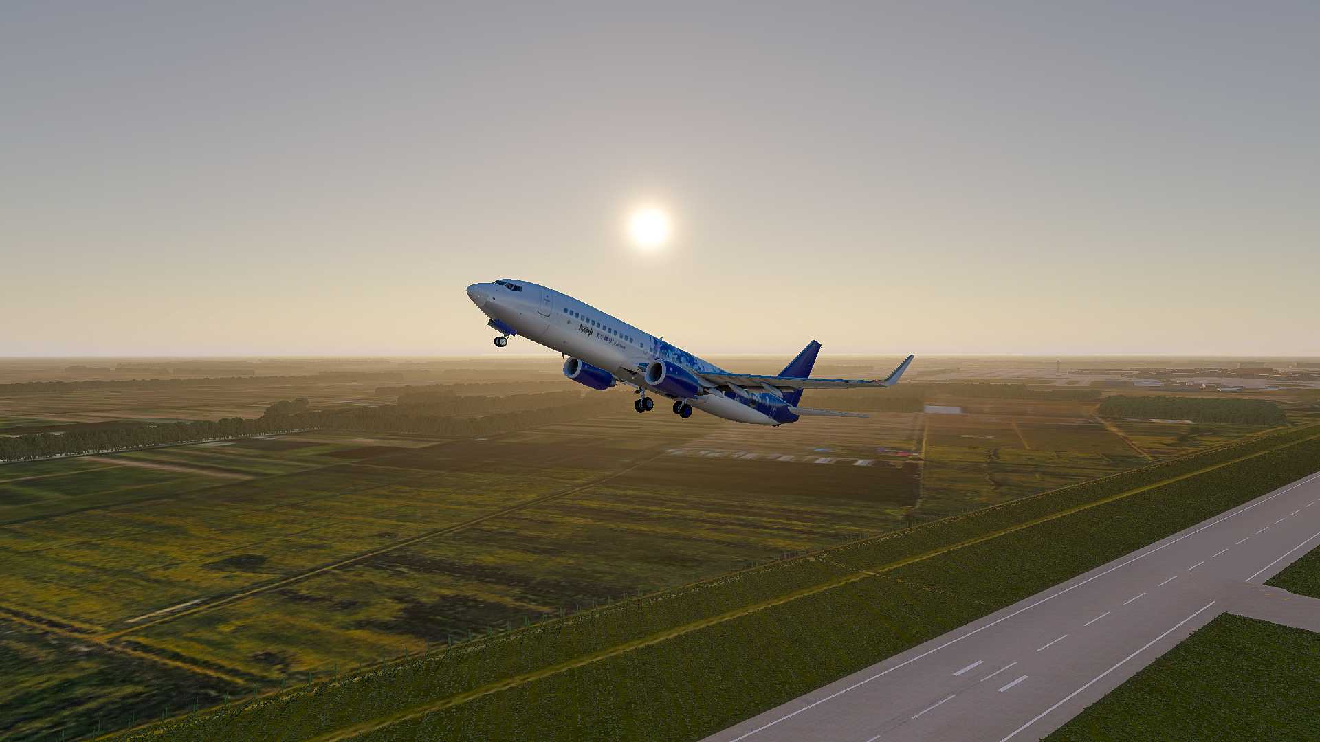 【X-Plane 11】ZBAD-ZYHB B737原神芙宁娜涂装试飞-8424 