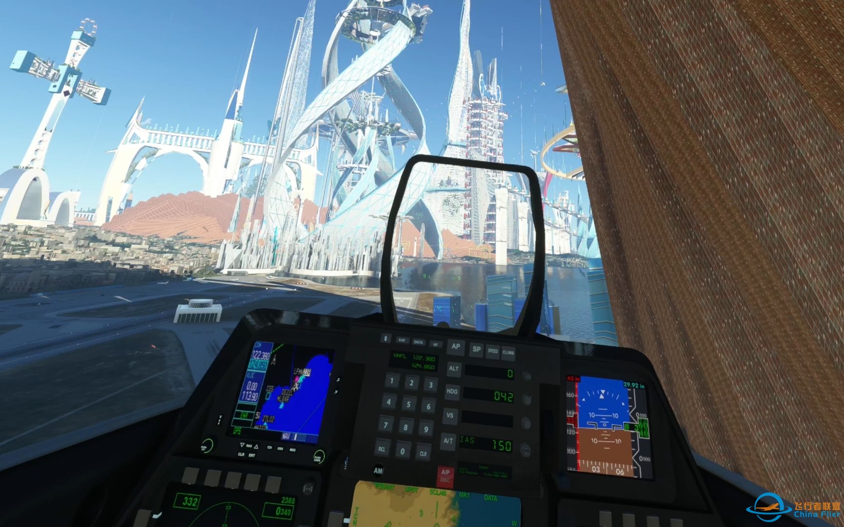 微软模拟飞行 530 VR HP Reverb G2 赛博朋克摩纳哥和厦门你喜欢哪个-9483 