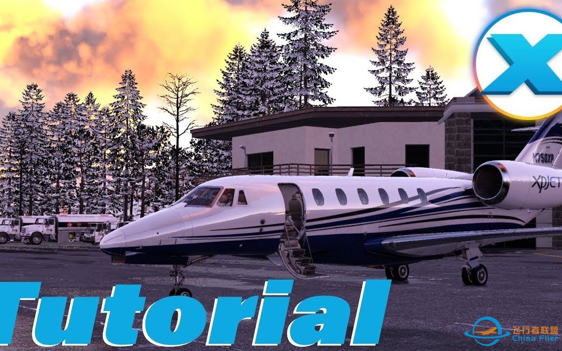 塞斯纳Citation X 进近&amp;amp;降落&amp;amp;关车 – X-Plane 12-4607 