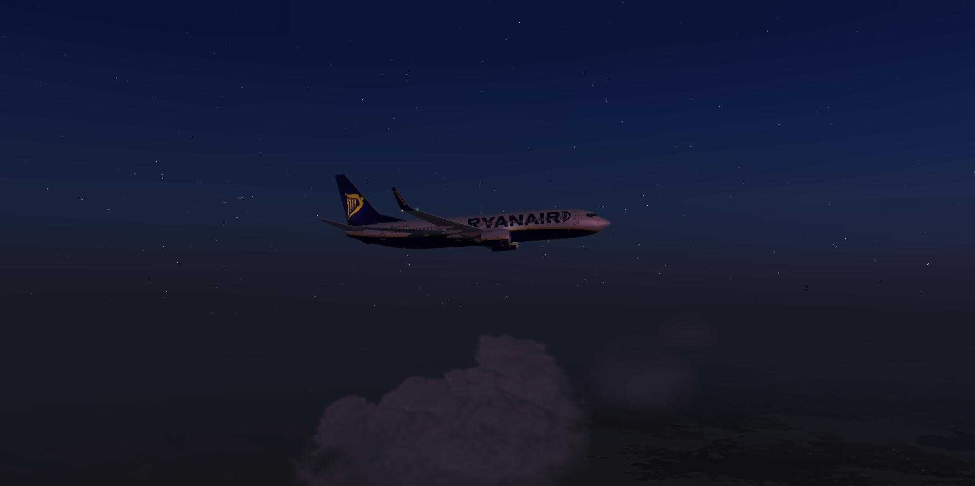 黄昏 雷雨天气的飞行UTAA-UIII[P3DV4]-6104 