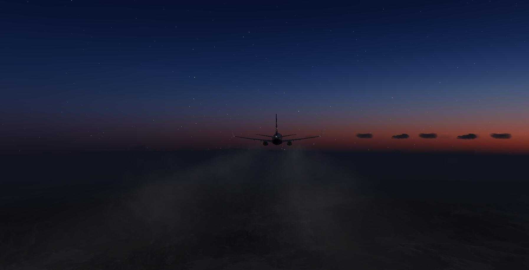 黄昏 雷雨天气的飞行UTAA-UIII[P3DV4]-8910 