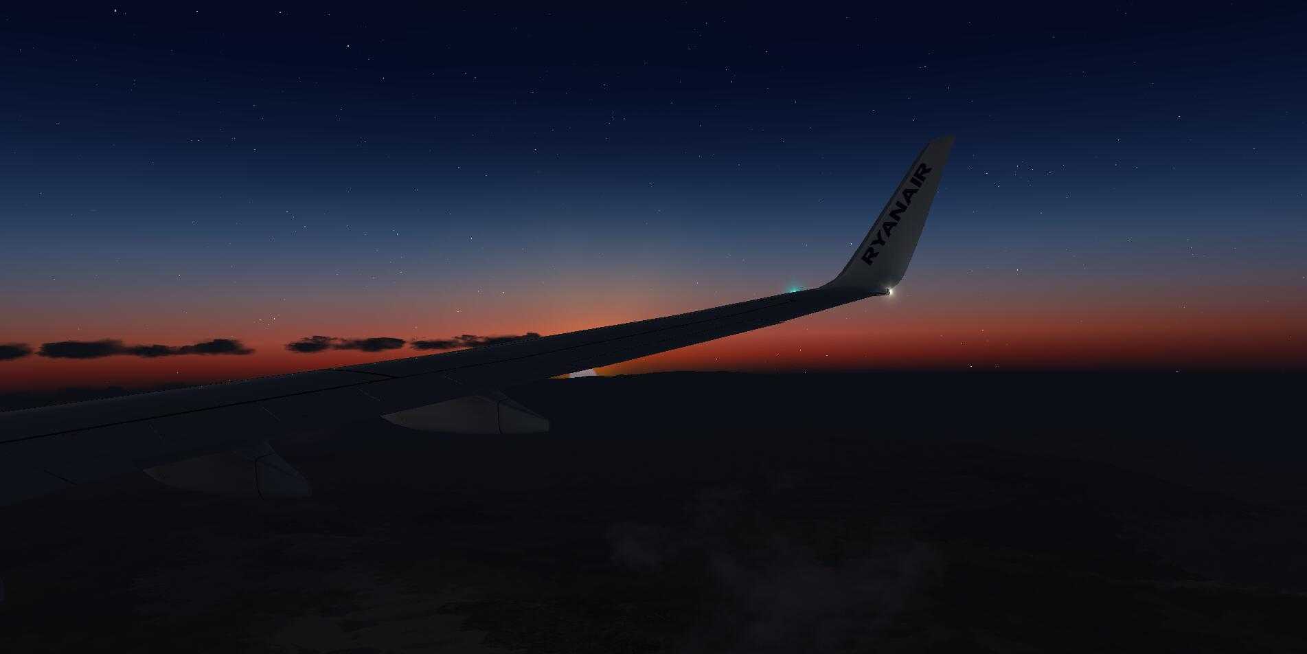 黄昏 雷雨天气的飞行UTAA-UIII[P3DV4]-8065 
