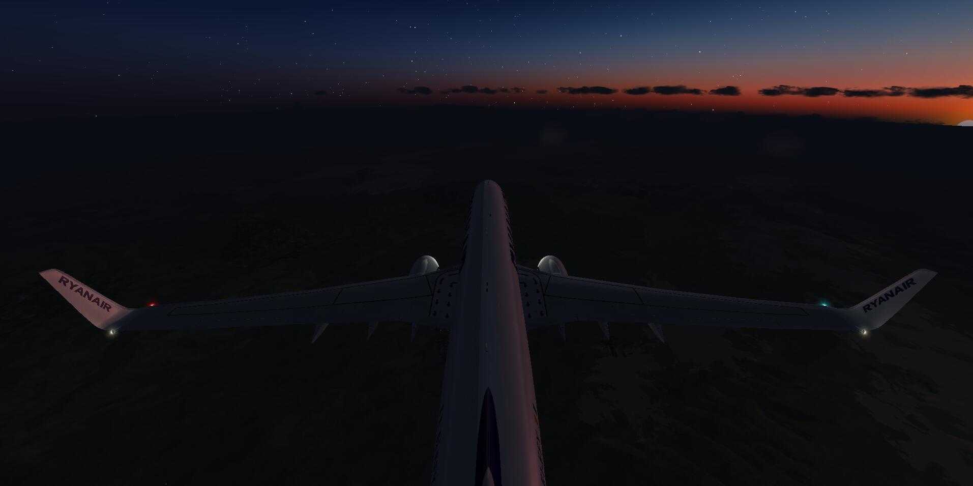 黄昏 雷雨天气的飞行UTAA-UIII[P3DV4]-6216 