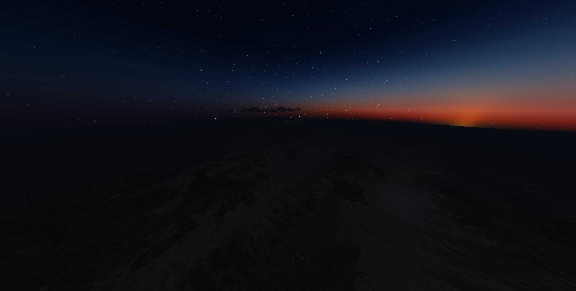 黄昏 雷雨天气的飞行UTAA-UIII[P3DV4]-6338 