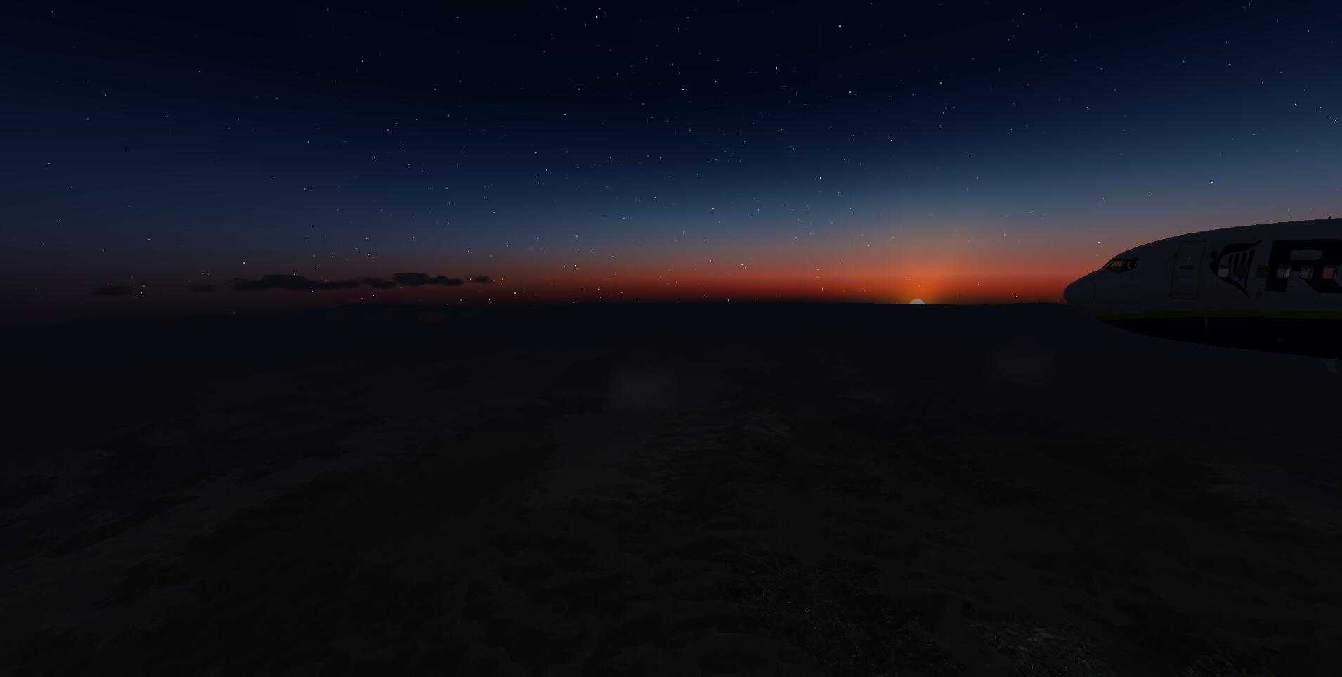黄昏 雷雨天气的飞行UTAA-UIII[P3DV4]-1961 