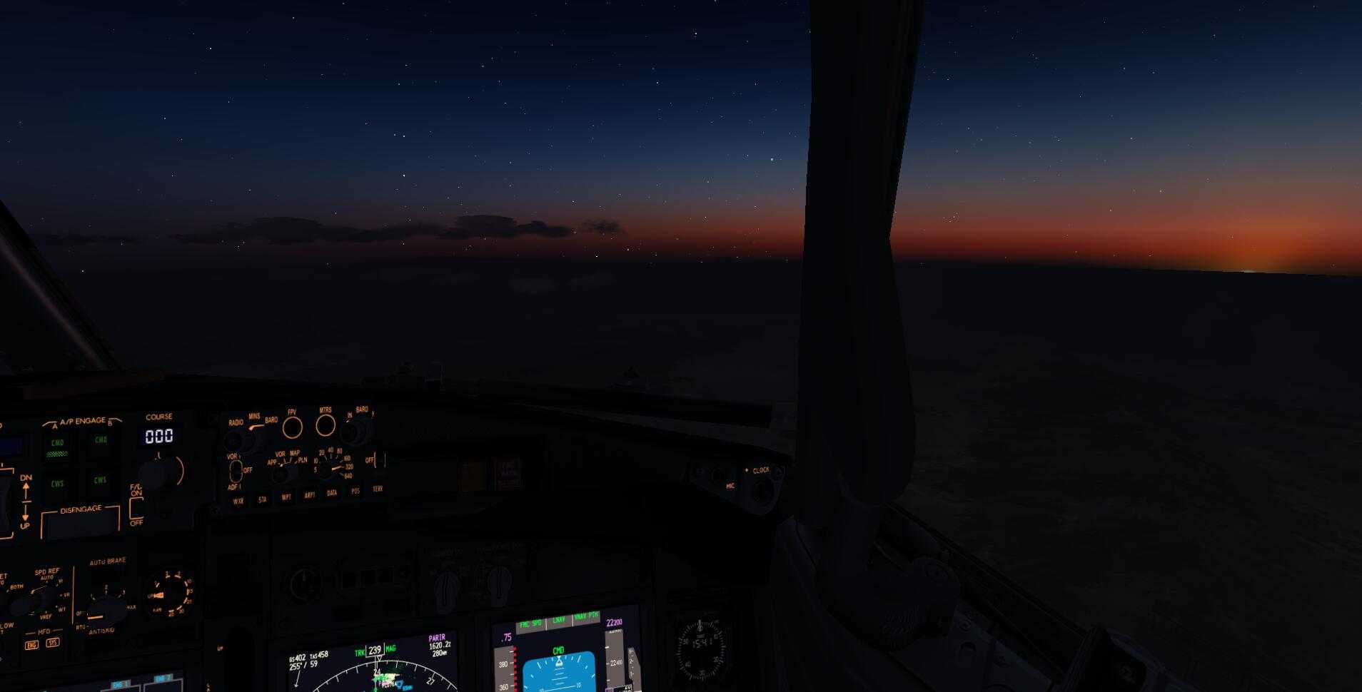黄昏 雷雨天气的飞行UTAA-UIII[P3DV4]-6695 