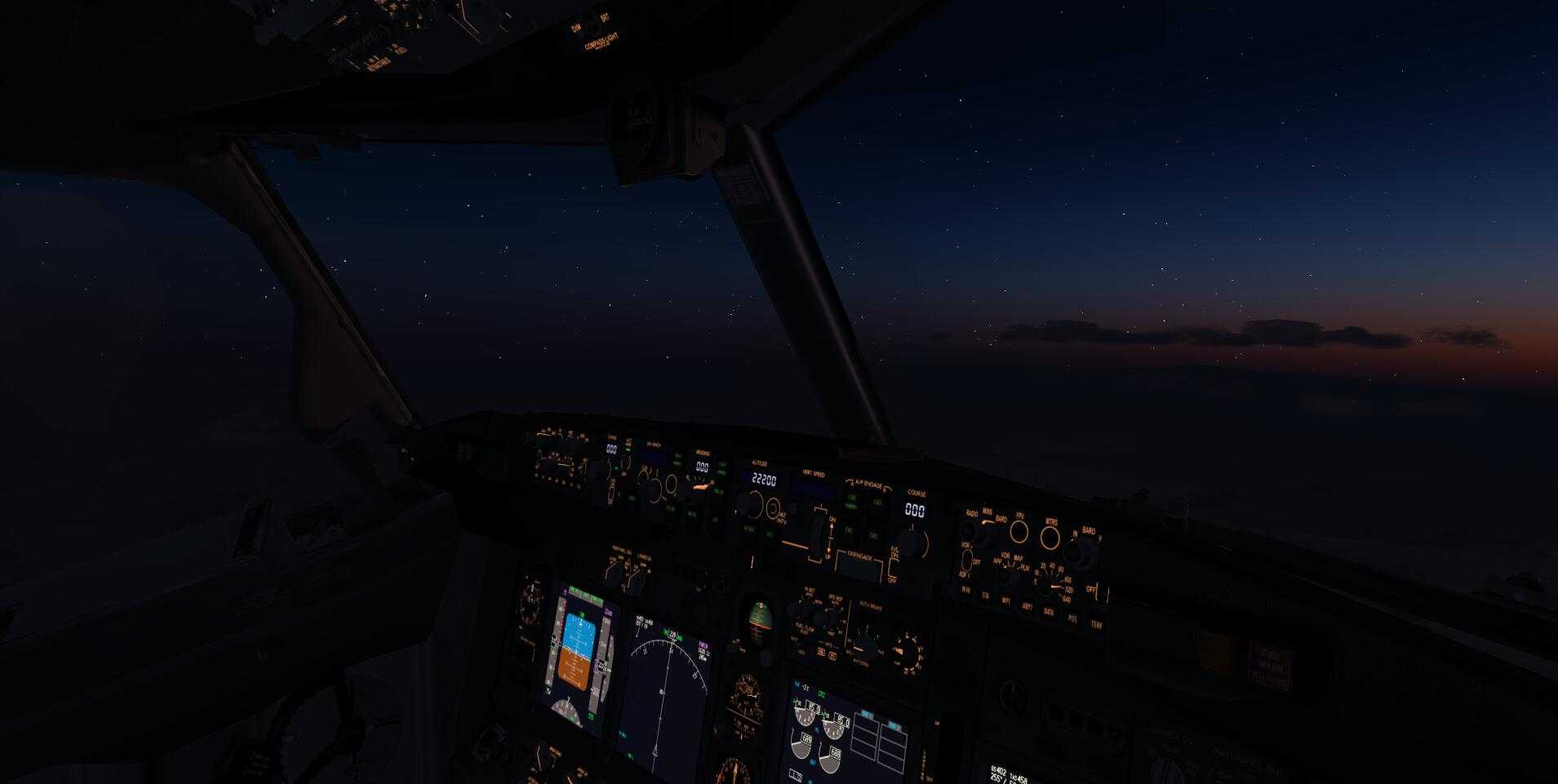 黄昏 雷雨天气的飞行UTAA-UIII[P3DV4]-9916 