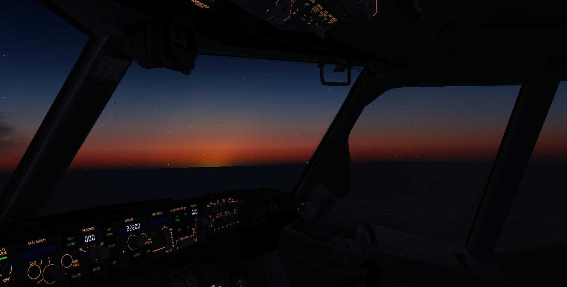 黄昏 雷雨天气的飞行UTAA-UIII[P3DV4]-3776 