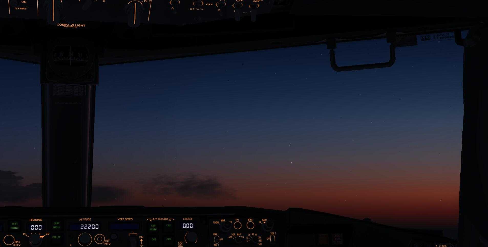 黄昏 雷雨天气的飞行UTAA-UIII[P3DV4]-2933 