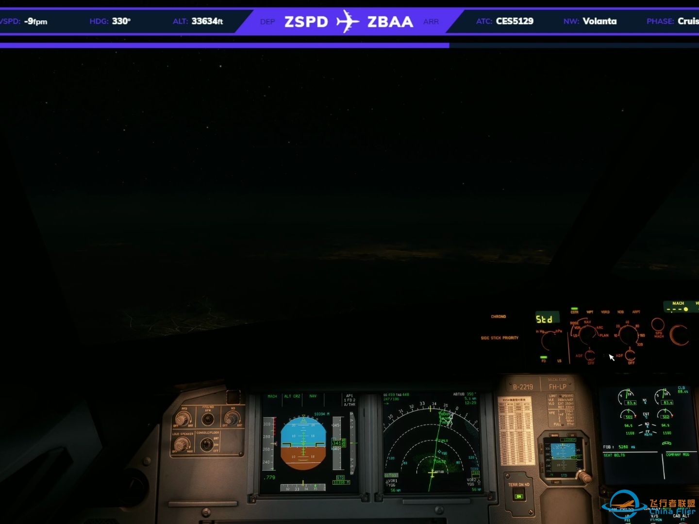 【每日一飞】Vatsim MSFS2020 ZBAA01-6621 