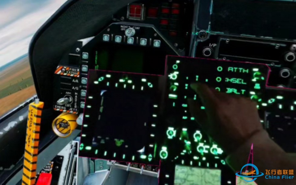混合现实的VR模式下玩DCS,终于不用盲摸实体MFD按钮了，限制的DDI也可以用起来了-754 