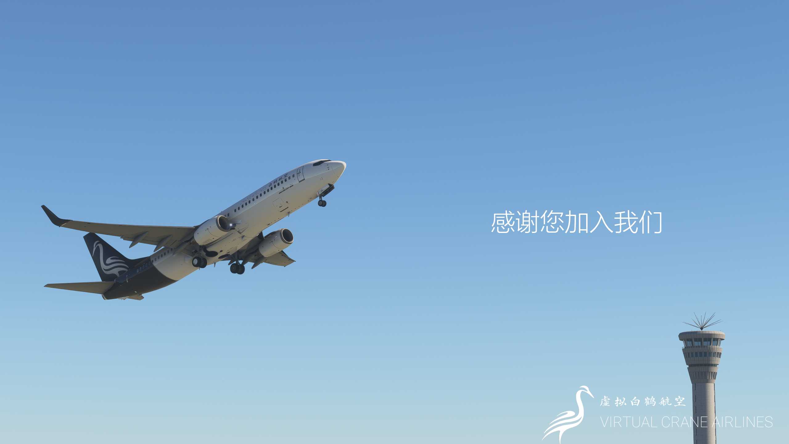 “翱翔云天，白鹤共舞”––虚拟白鹤航空-4802 