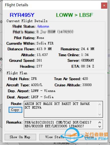 vRYR THE GRAND TOUR LEG15 LOWW-LBSF-8033 