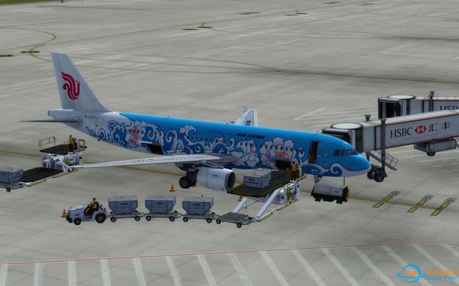 【P3D】AS320航班完整“教程”（没有讲解）ZBAD——ZSPD-1401 