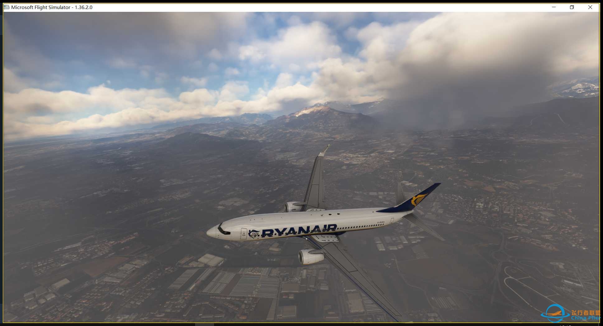 虚拟瑞安航空 vRYR THE GRAND TOUR LEG282930 LIME-ELLX-LFML-LPPR-5028 