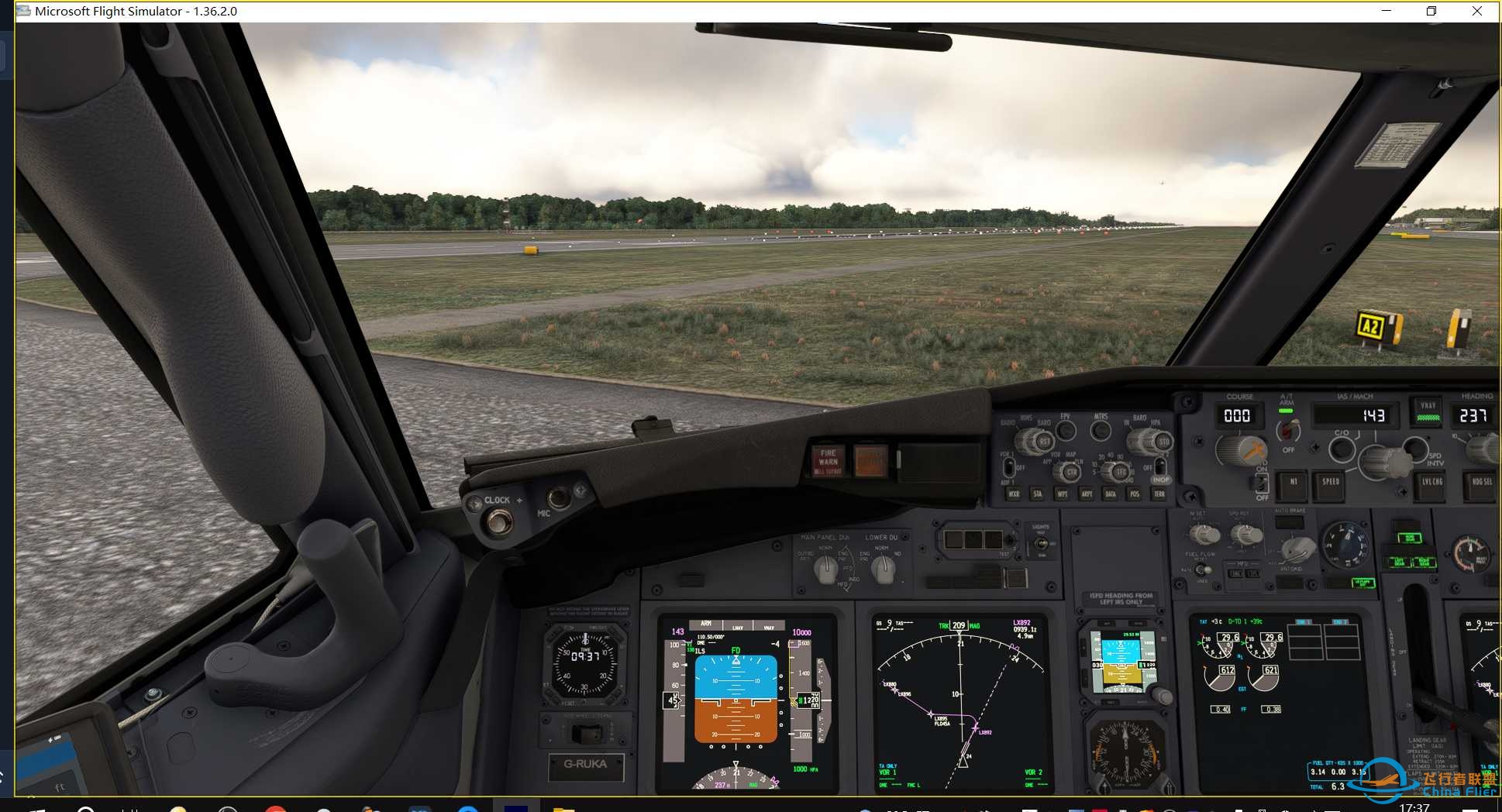 虚拟瑞安航空 vRYR THE GRAND TOUR LEG282930 LIME-ELLX-LFML-LPPR-5325 