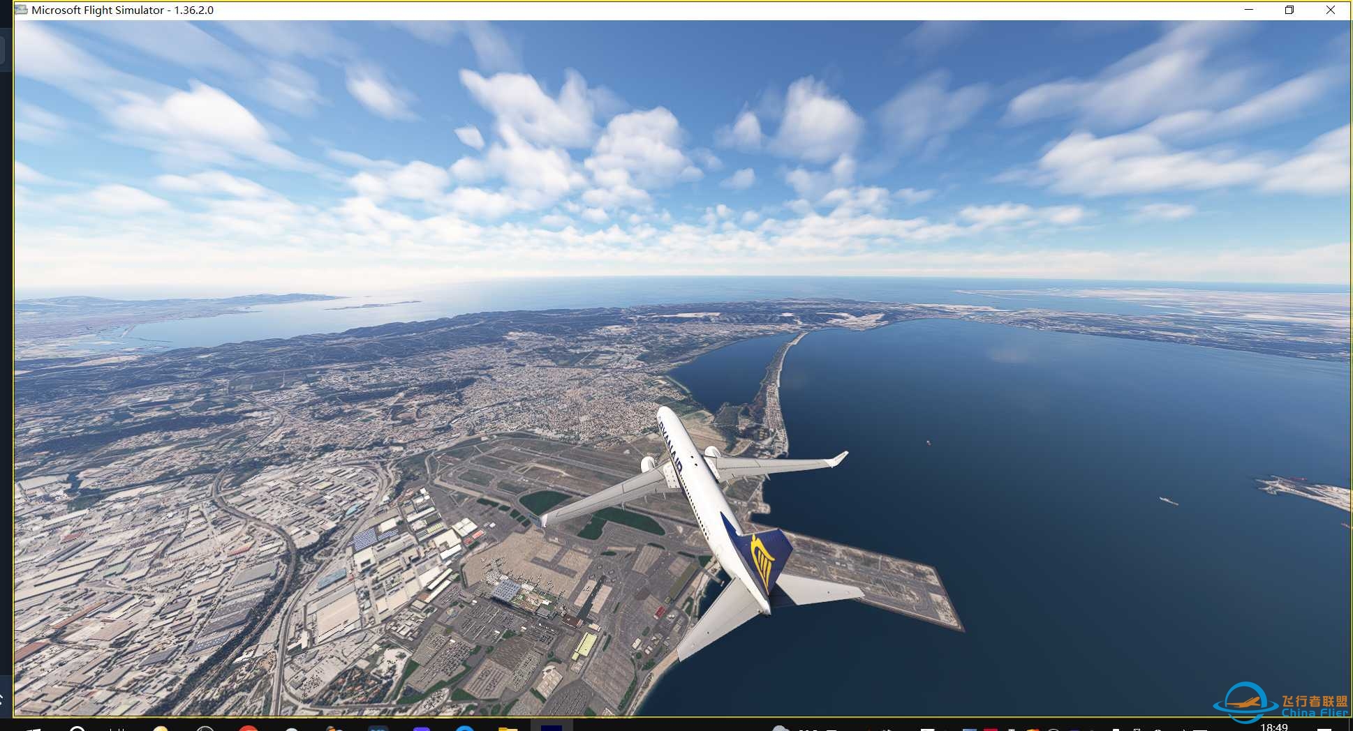 虚拟瑞安航空 vRYR THE GRAND TOUR LEG282930 LIME-ELLX-LFML-LPPR-6009 