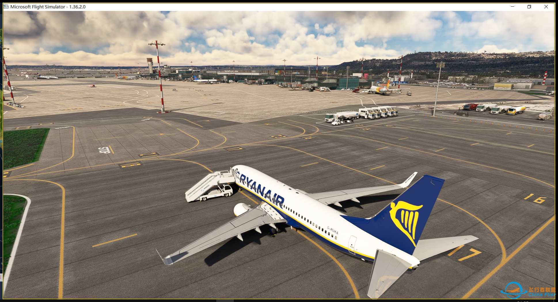 虚拟瑞安航空 vRYR THE GRAND TOUR LEG282930 LIME-ELLX-LFML-LPPR-2637 