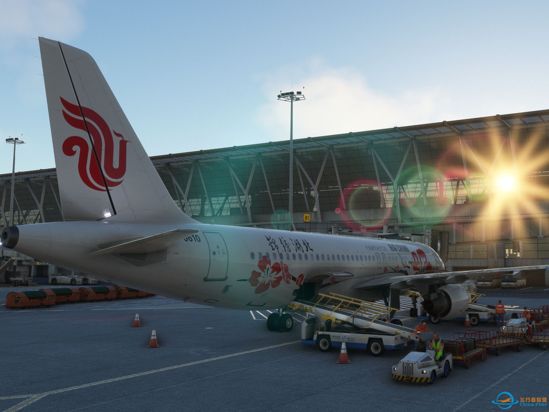 航线飞行 ZYDD-ZBAA CCA1688 FENIX A320 模拟飞行2020-243 