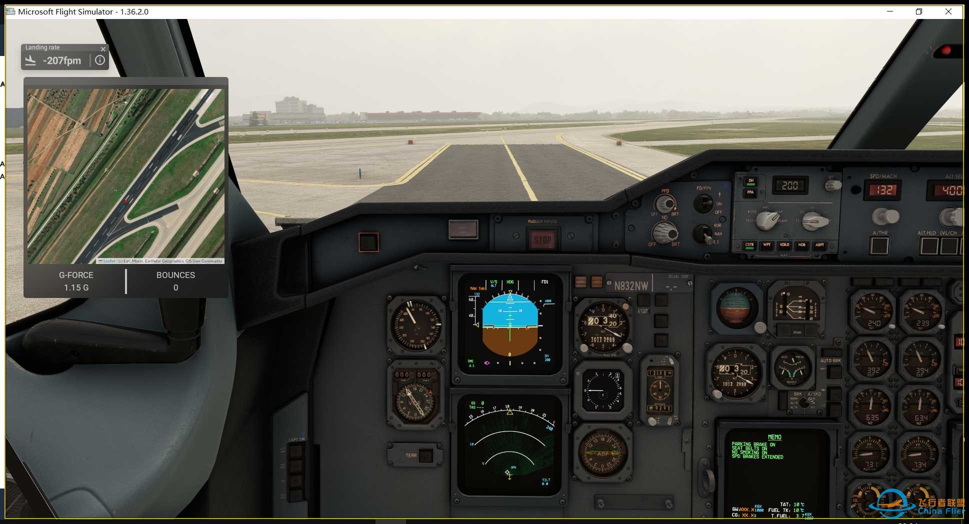 AIRBUS 300-600 环球之旅 LEG2/3 LFMN-LOWI-LGAV-4322 