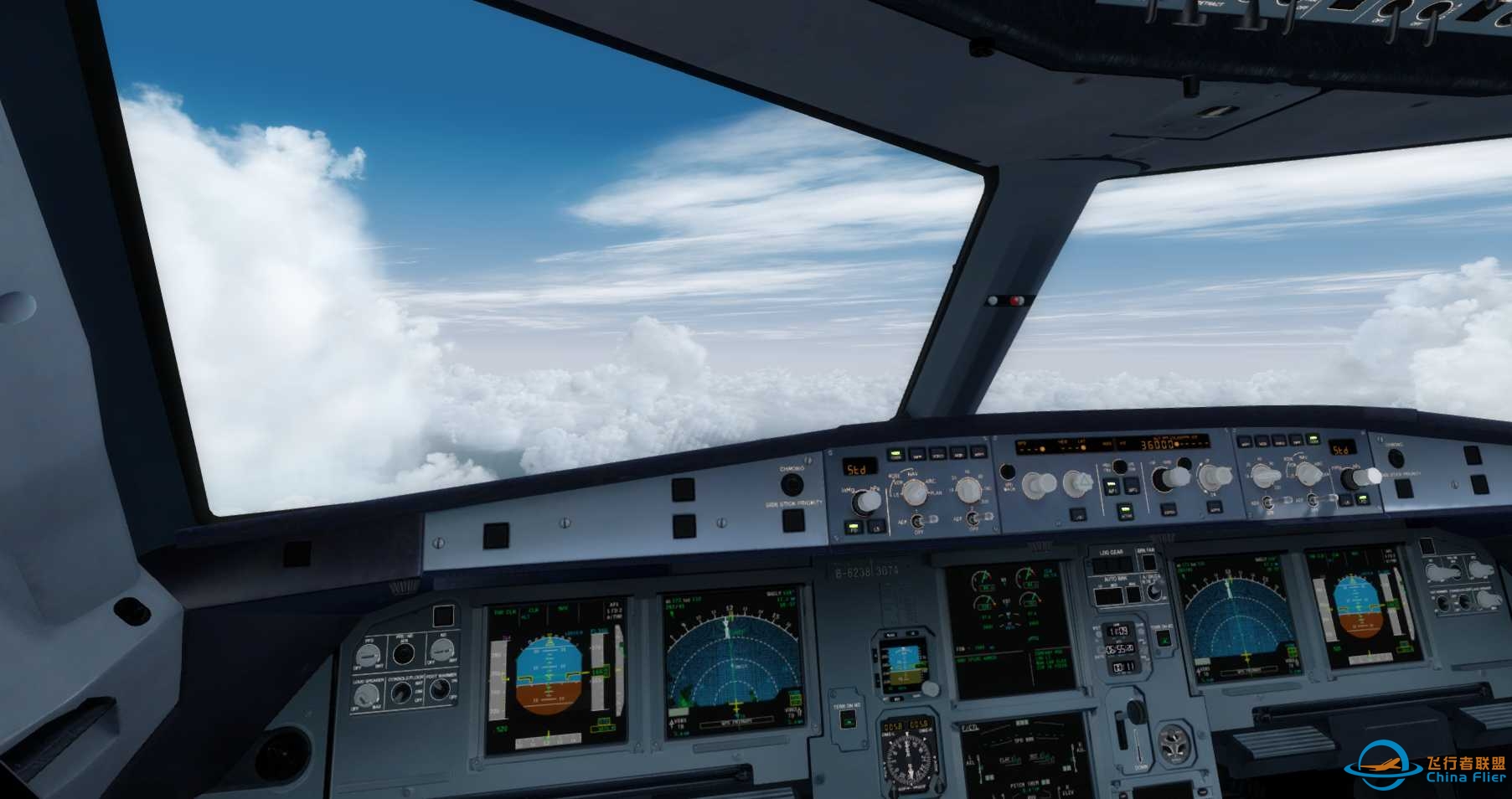 A319香港到南京-6437 