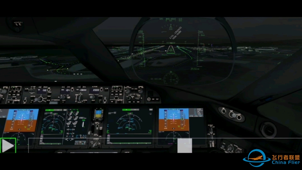 #Aerofly FS 2023 最高画质夜景着陆-8391 