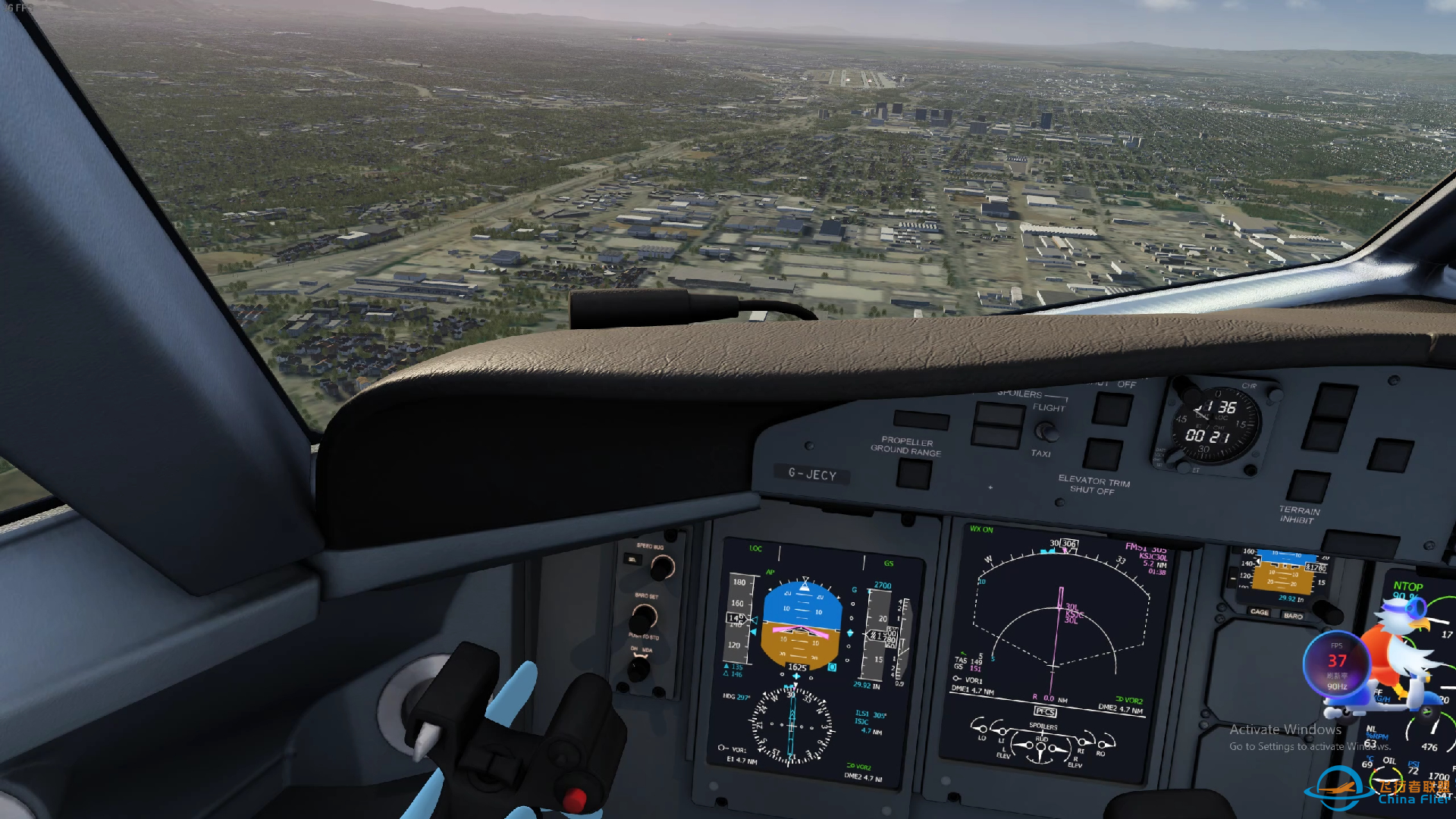Aerofly FS 4 冲8 Q400 ILS 降落KSJC-4748 