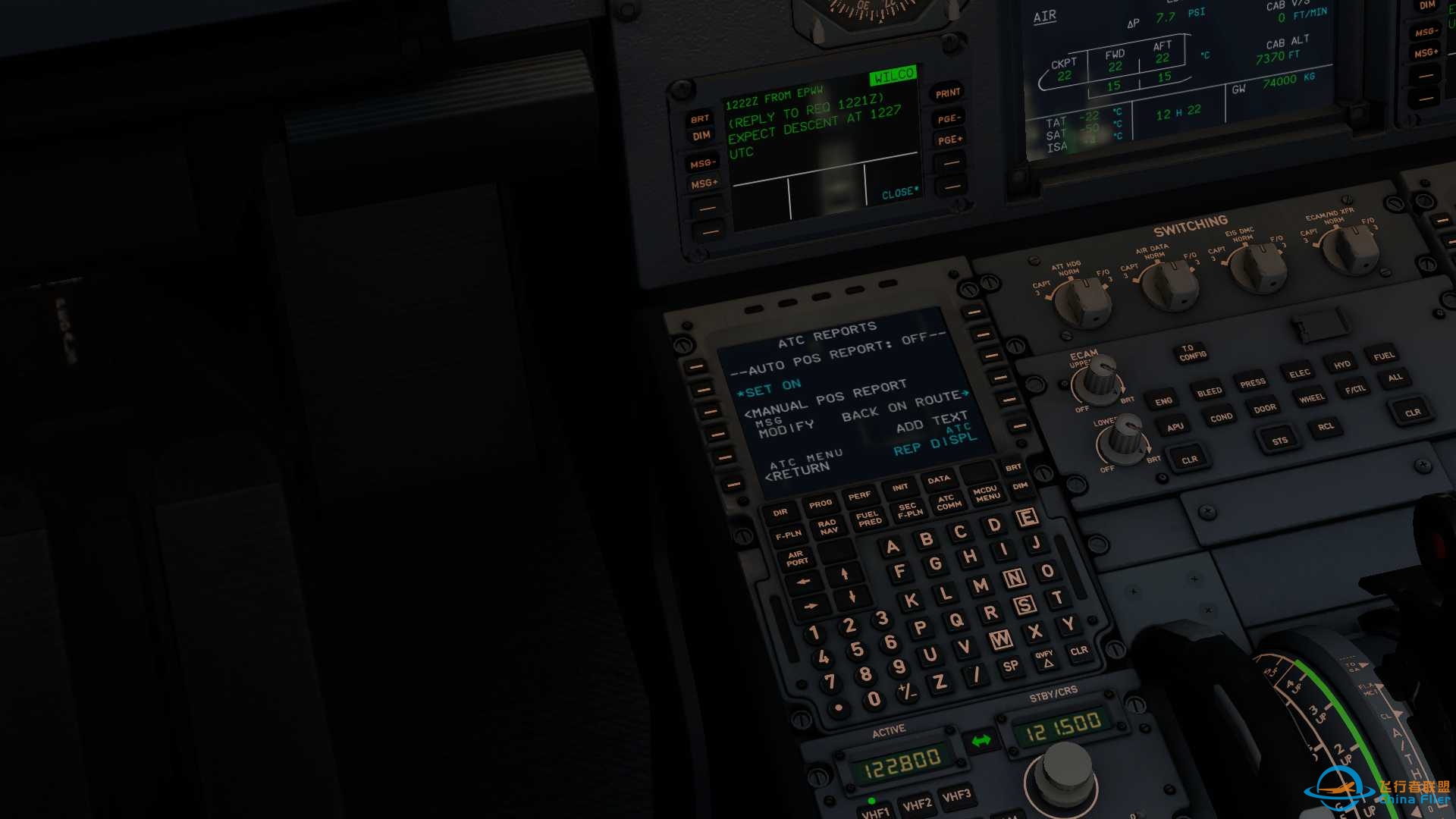 【首发】X-Plane里也能用CPDLC？再不用担心插不进对话了 Part 2-2002 