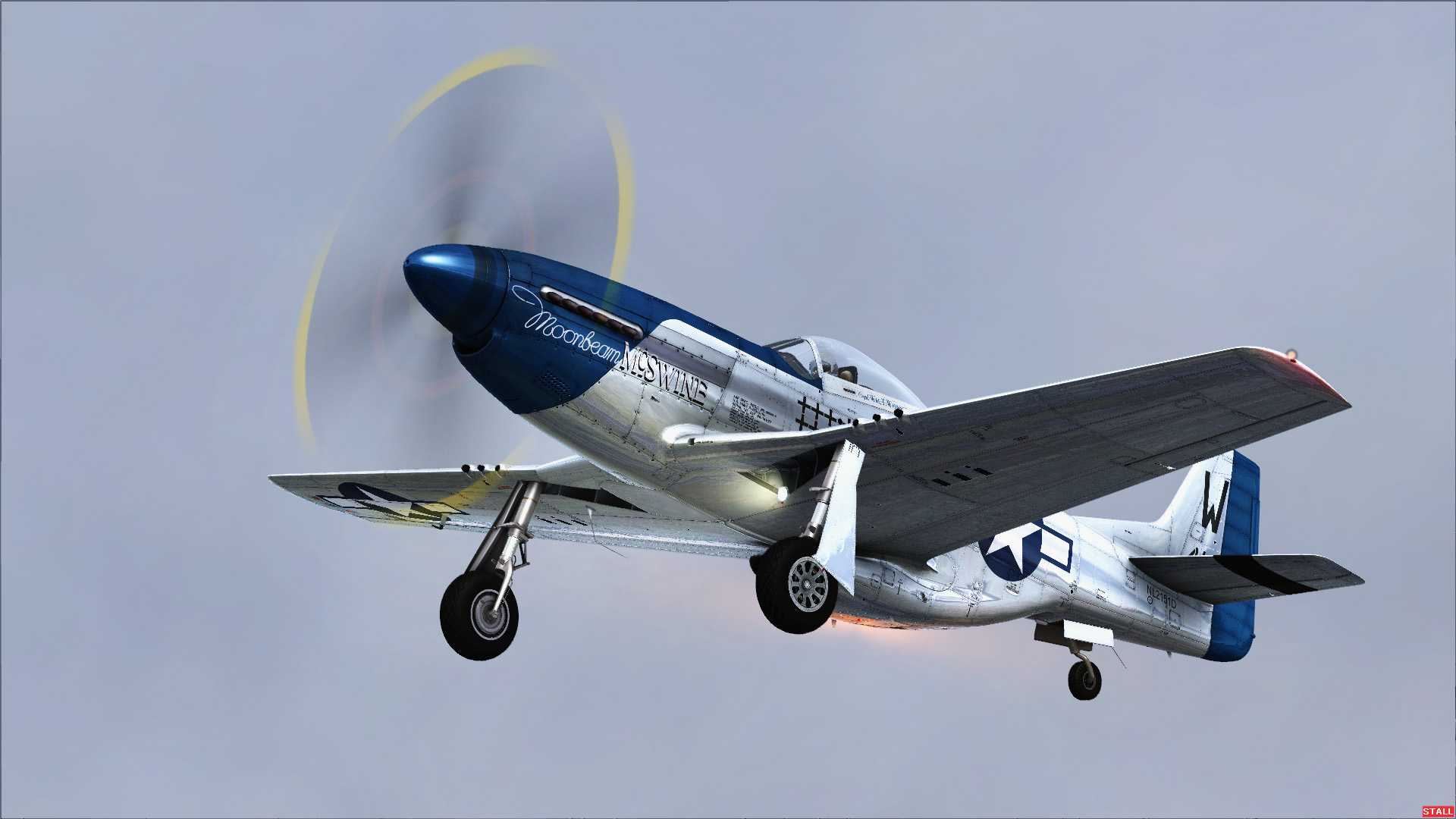 声明非P3D这就是老版FSX加了个反光贴图瞬间反光强烈-1638 