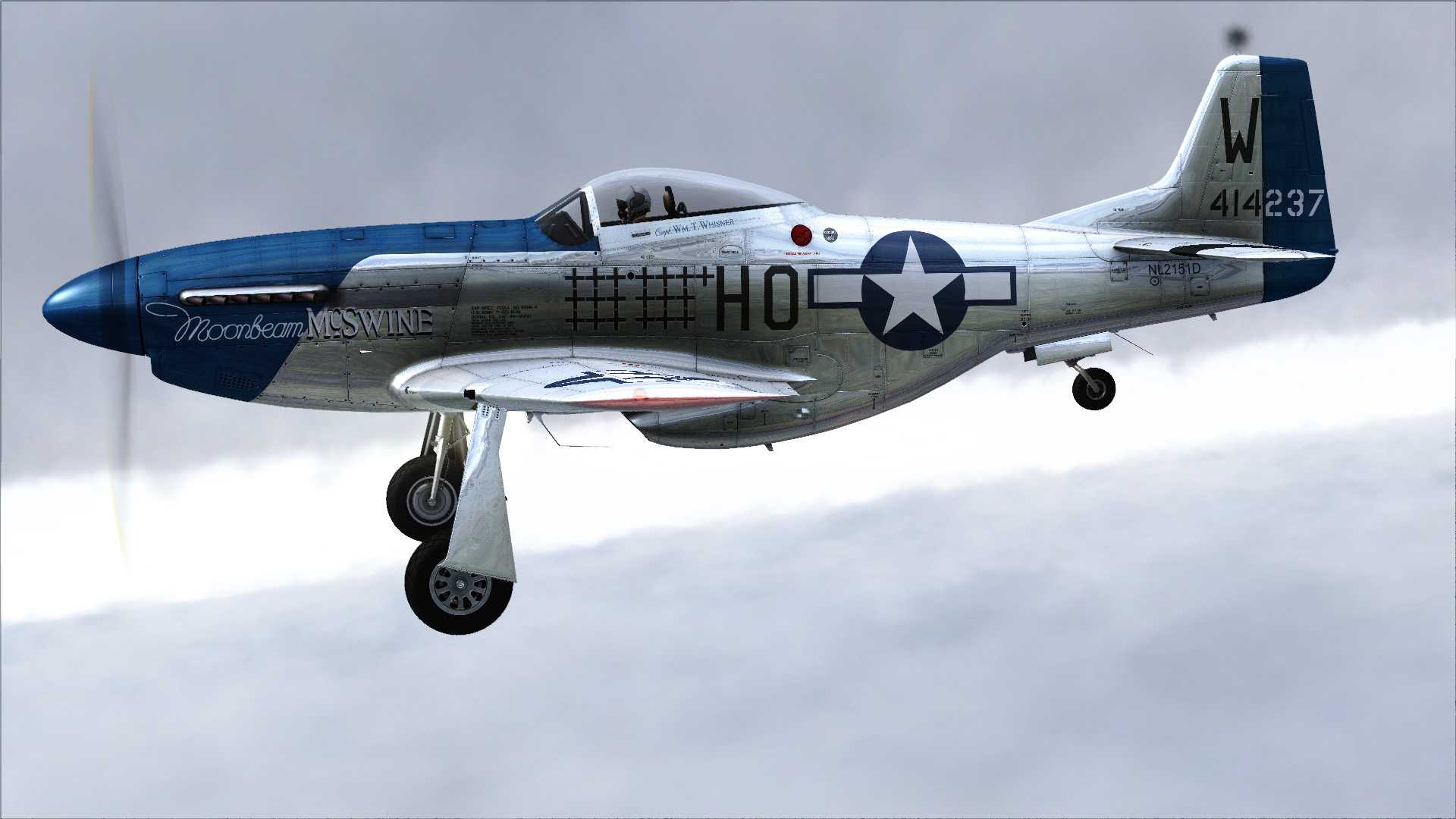 声明非P3D这就是老版FSX加了个反光贴图瞬间反光强烈-9371 