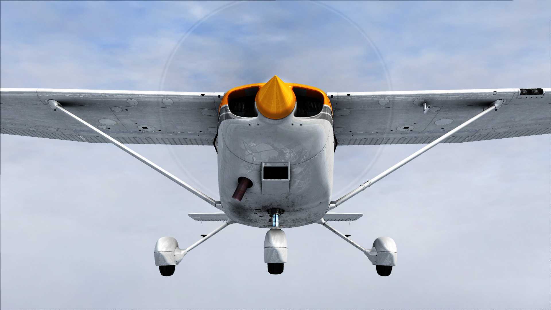 声明非P3D这就是老版FSX加了个反光贴图瞬间反光强烈-4605 