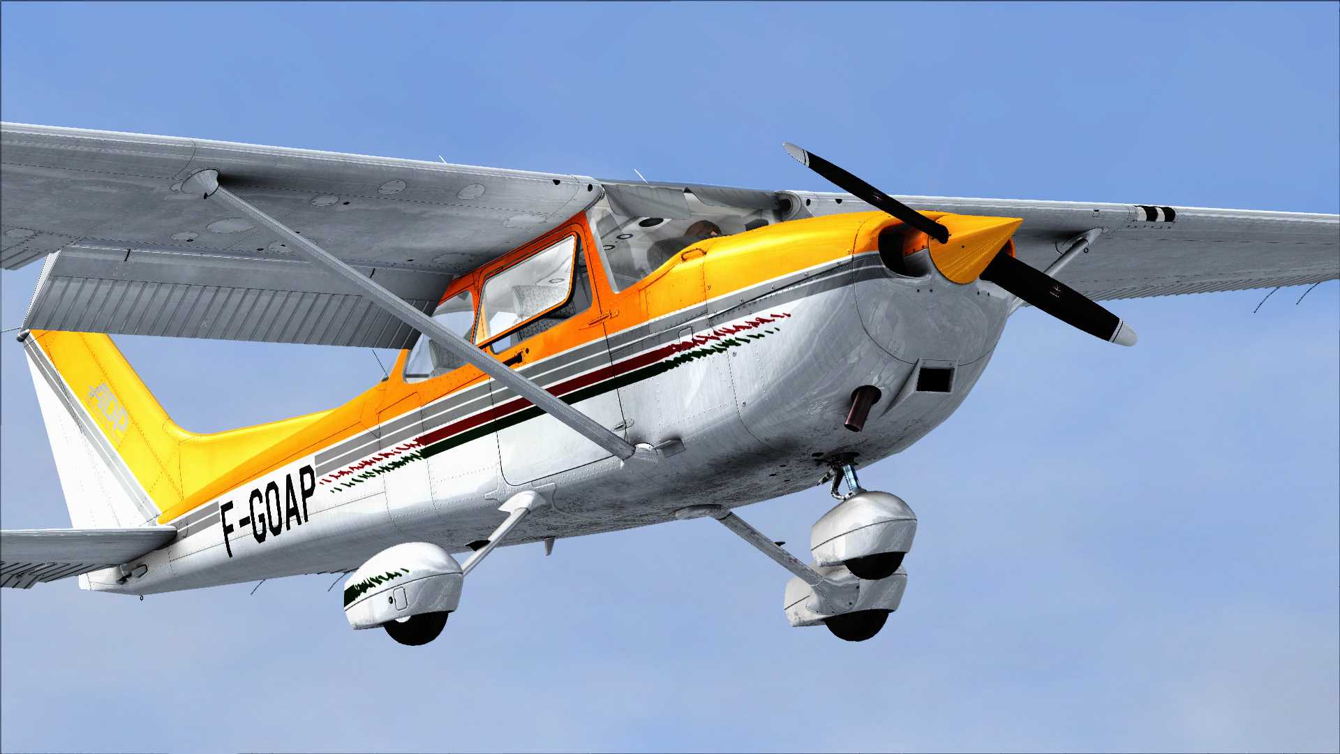 声明非P3D这就是老版FSX加了个反光贴图瞬间反光强烈-5805 