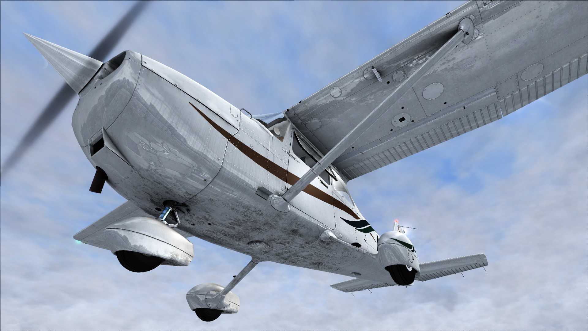 声明非P3D这就是老版FSX加了个反光贴图瞬间反光强烈-2451 