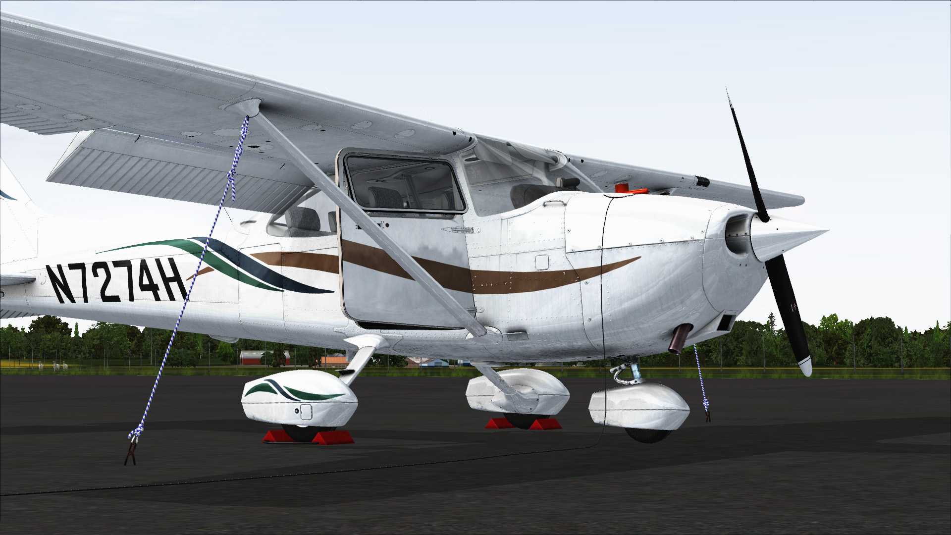 声明非P3D这就是老版FSX加了个反光贴图瞬间反光强烈-7912 