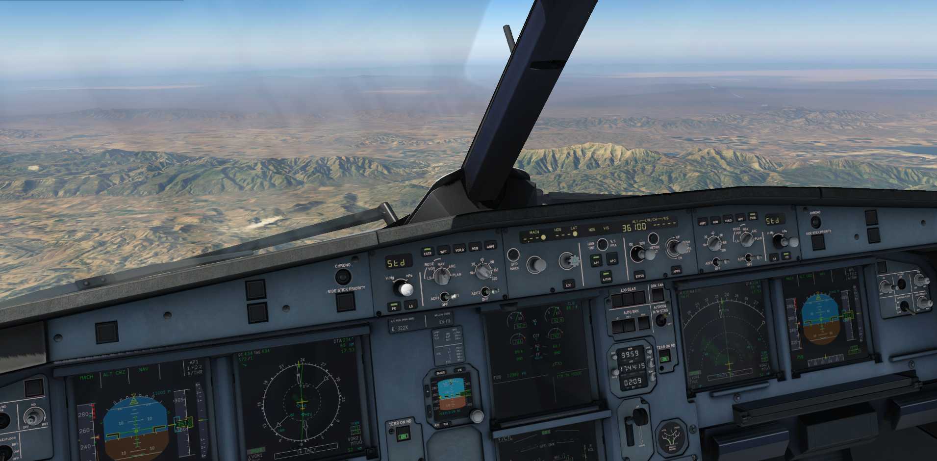 A320飞行美图JS-8177 