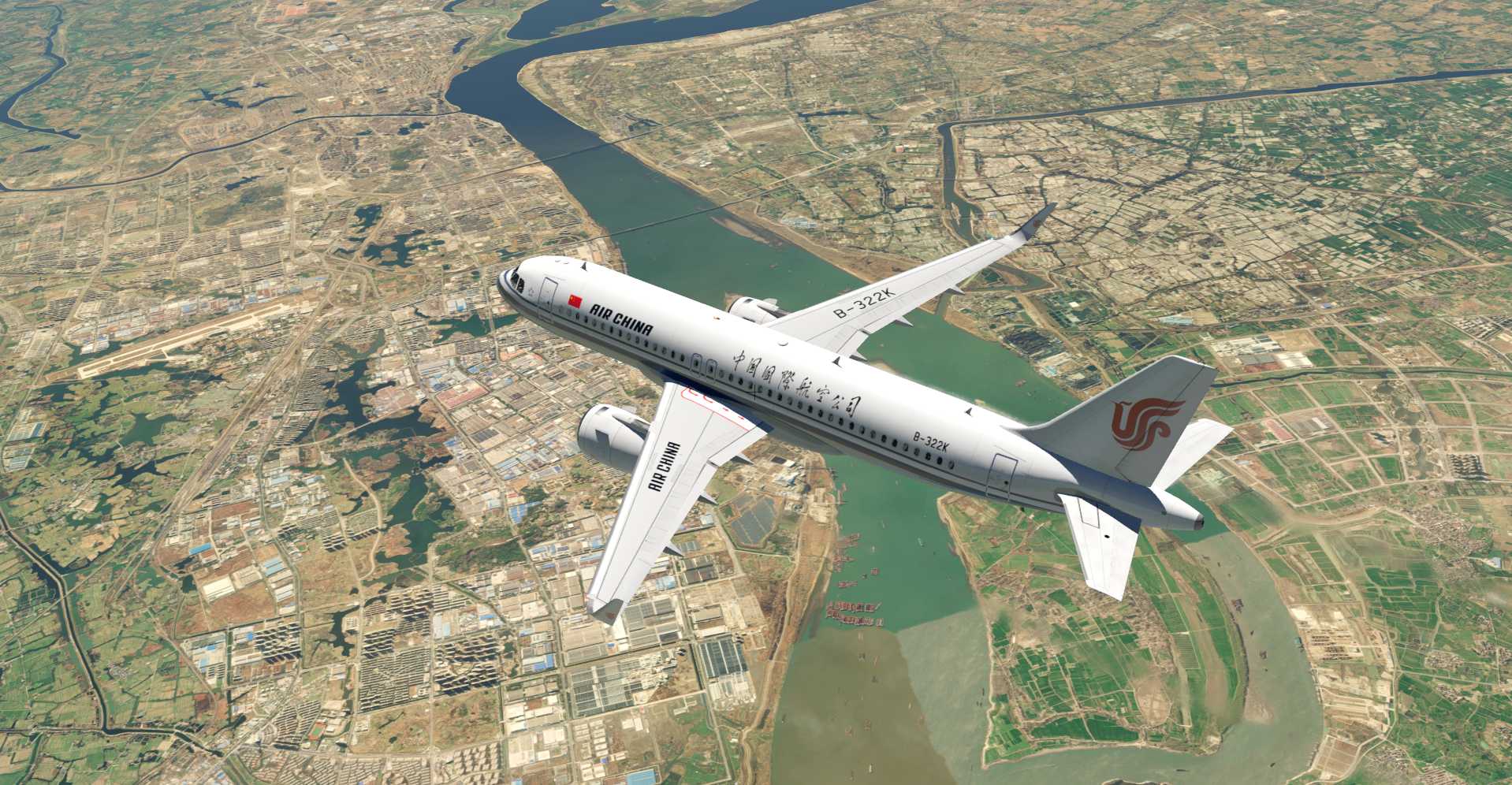 A320三万英尺高空的飞行美图17-6262 