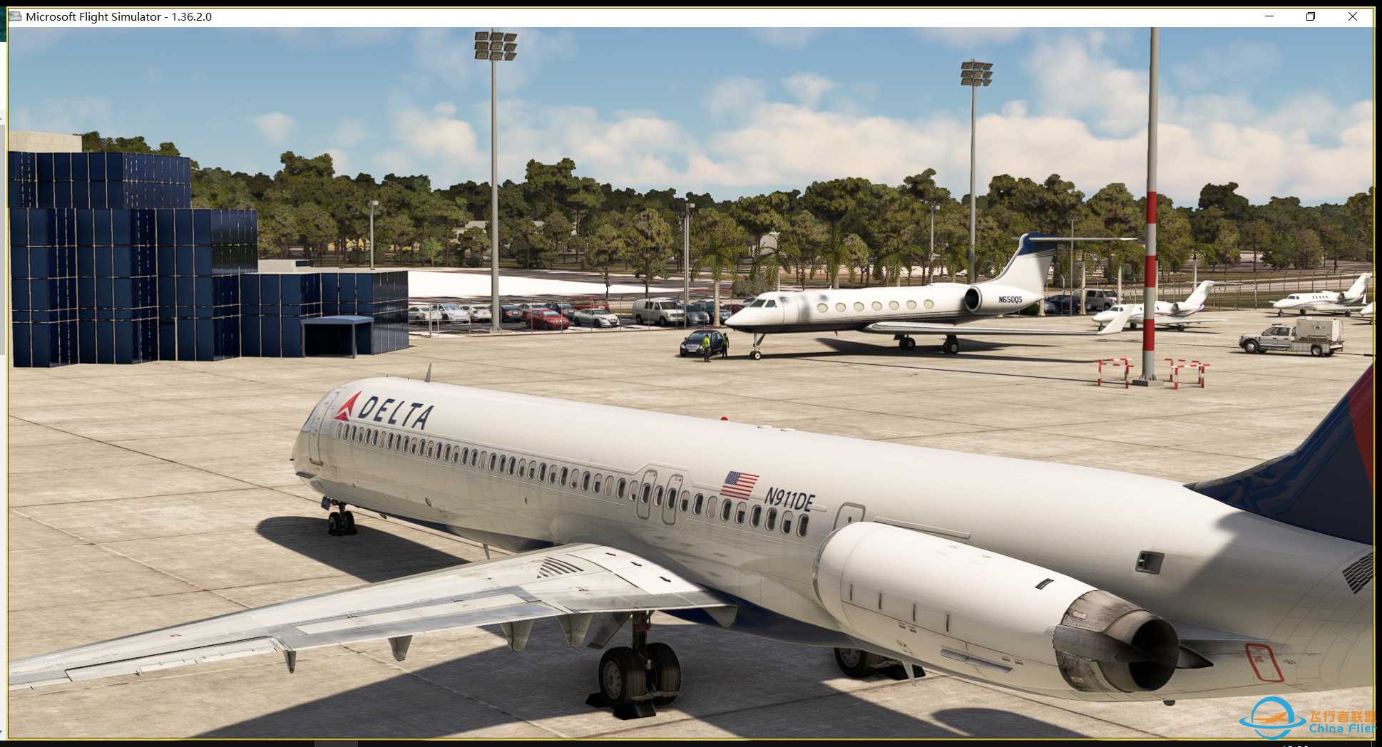 美国私人飞机是真多-4343 