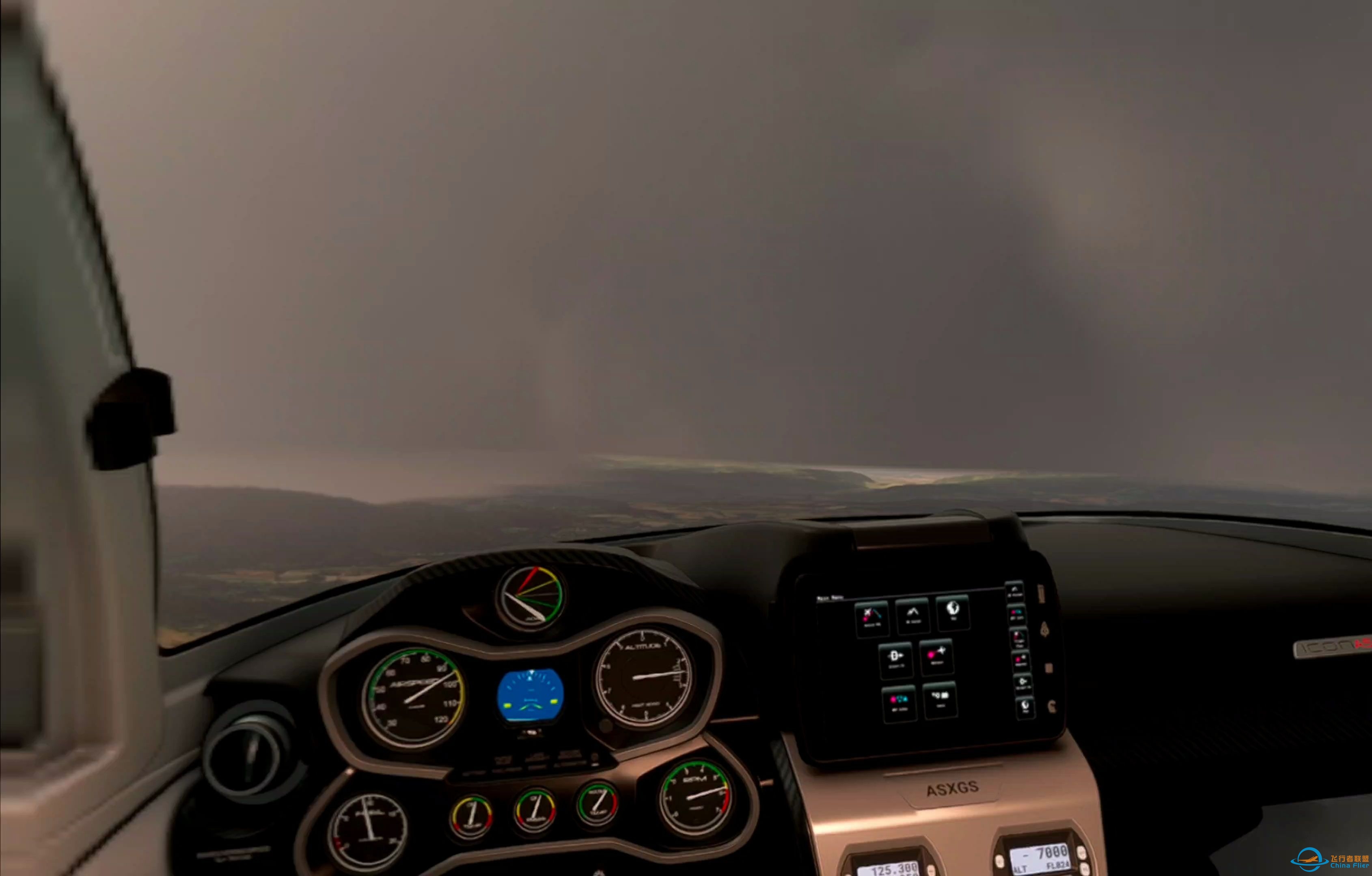 VR【4K】微软飞行模拟+雷暴雨天气+quest3串流-2632 