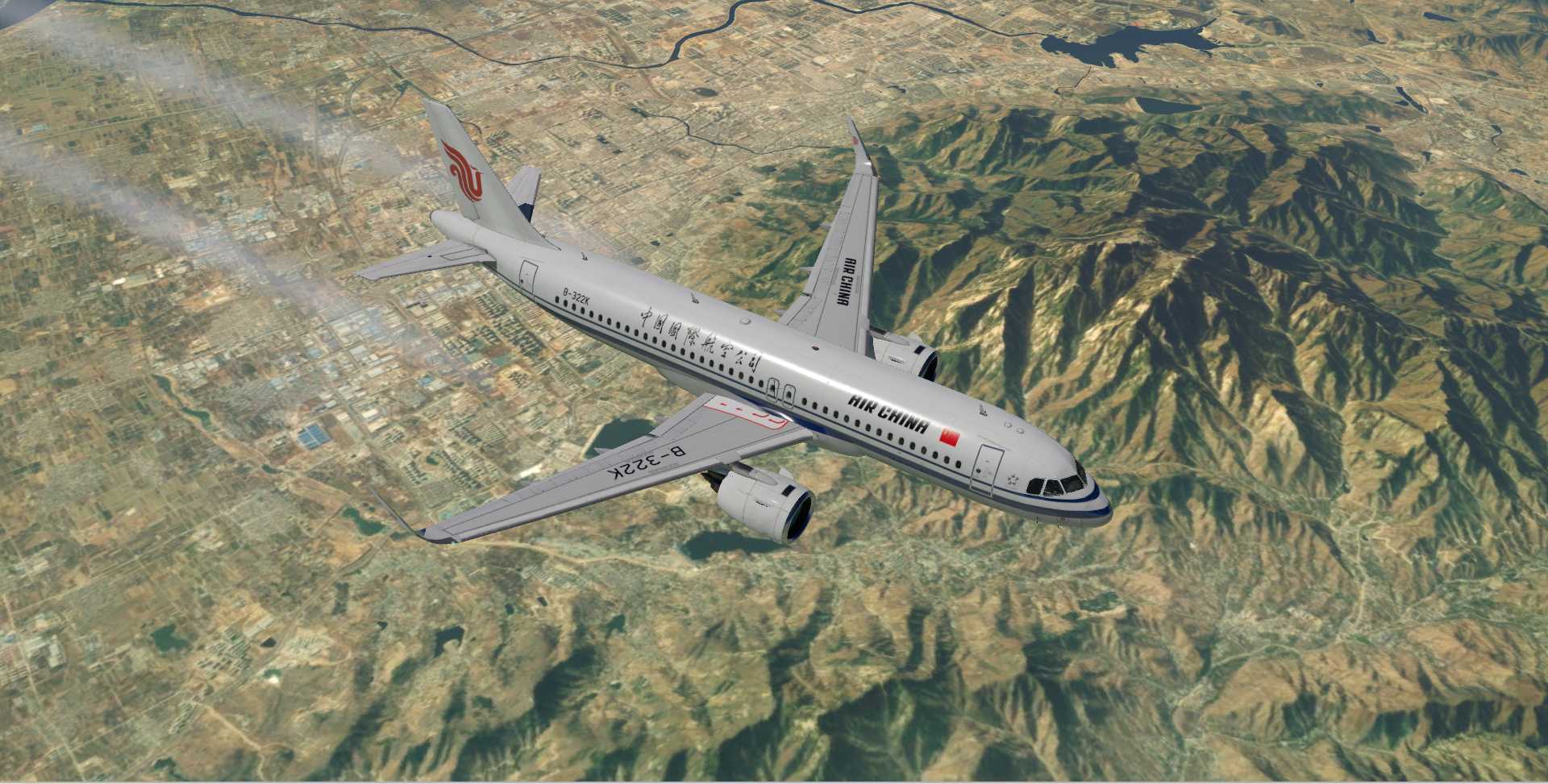 A320飞行美图CA1818-5007 