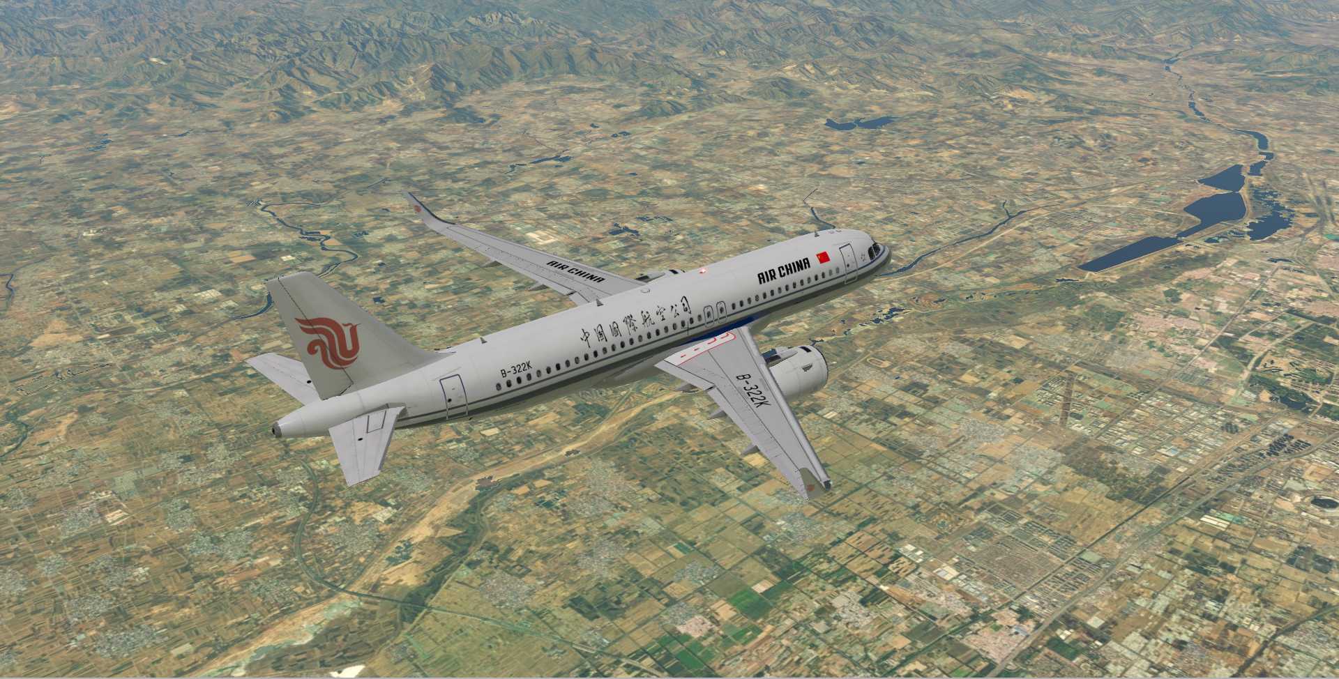 A320飞行美图CA1818-8008 