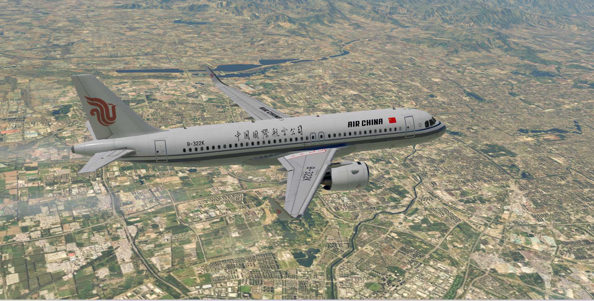 A320飞行美图CA1818-1895 