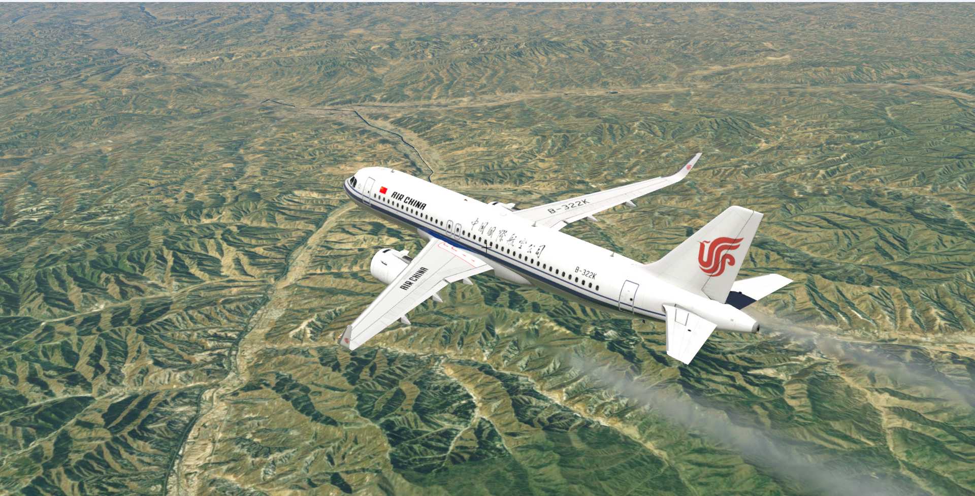 A320飞行美图CA1235-1412 