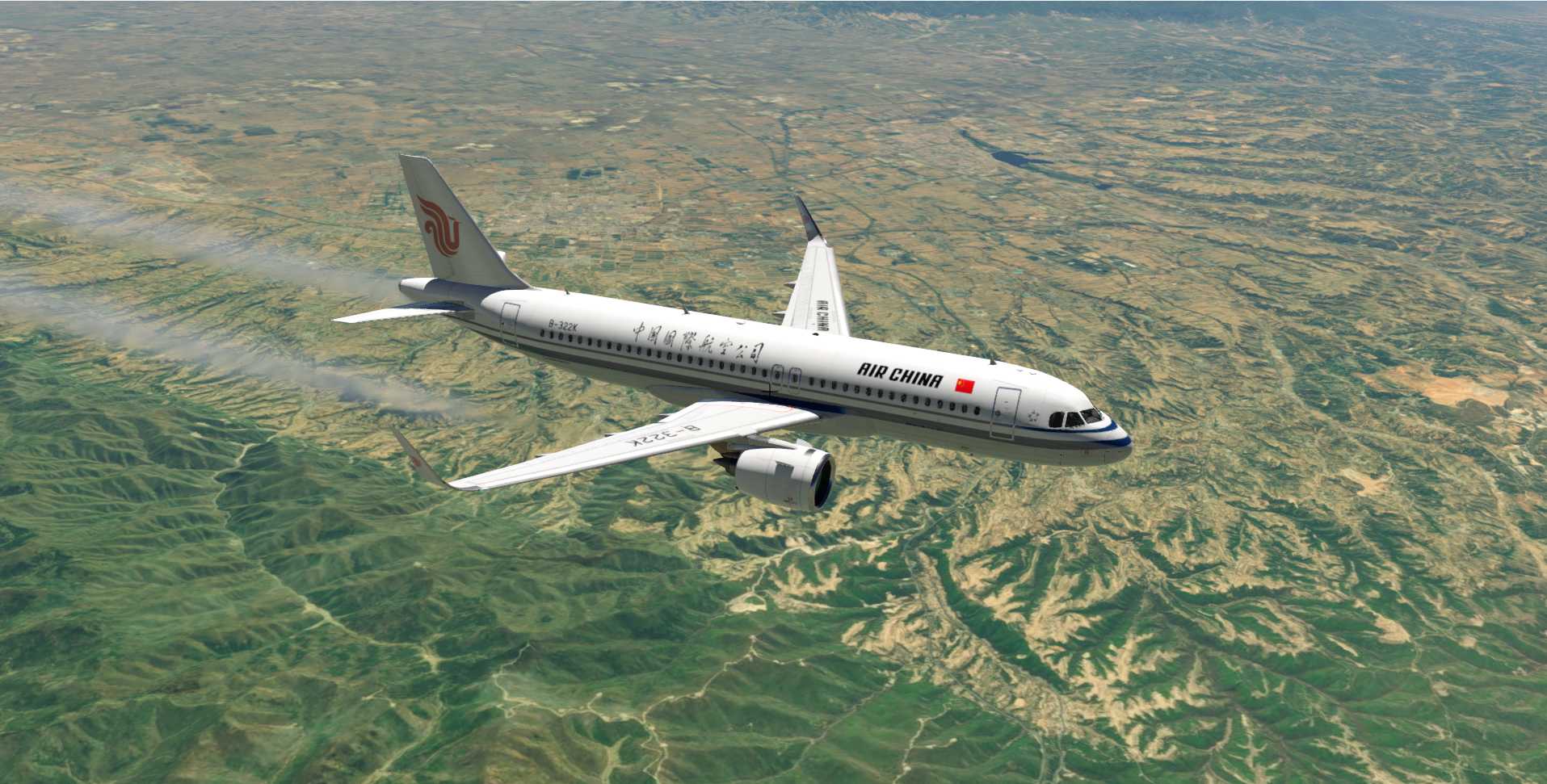 A320飞行美图CA1235-8729 