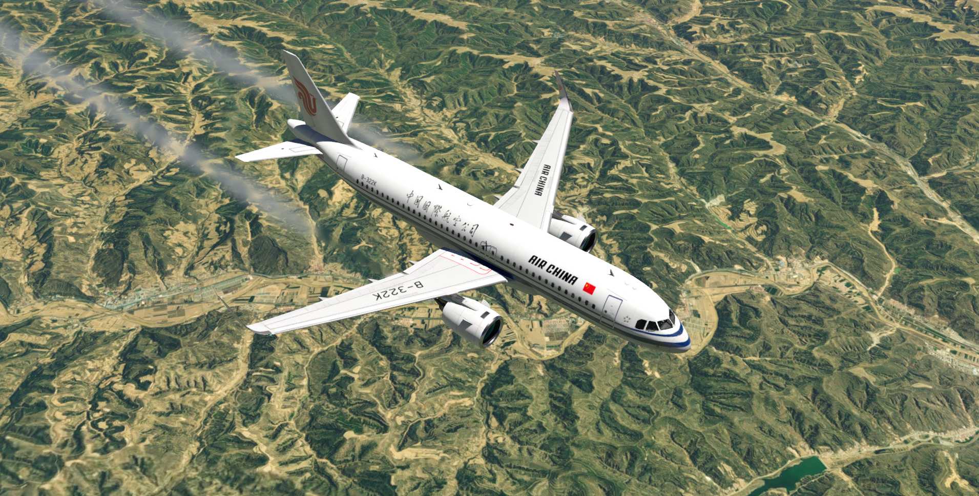 A320飞行美图CA1235-985 