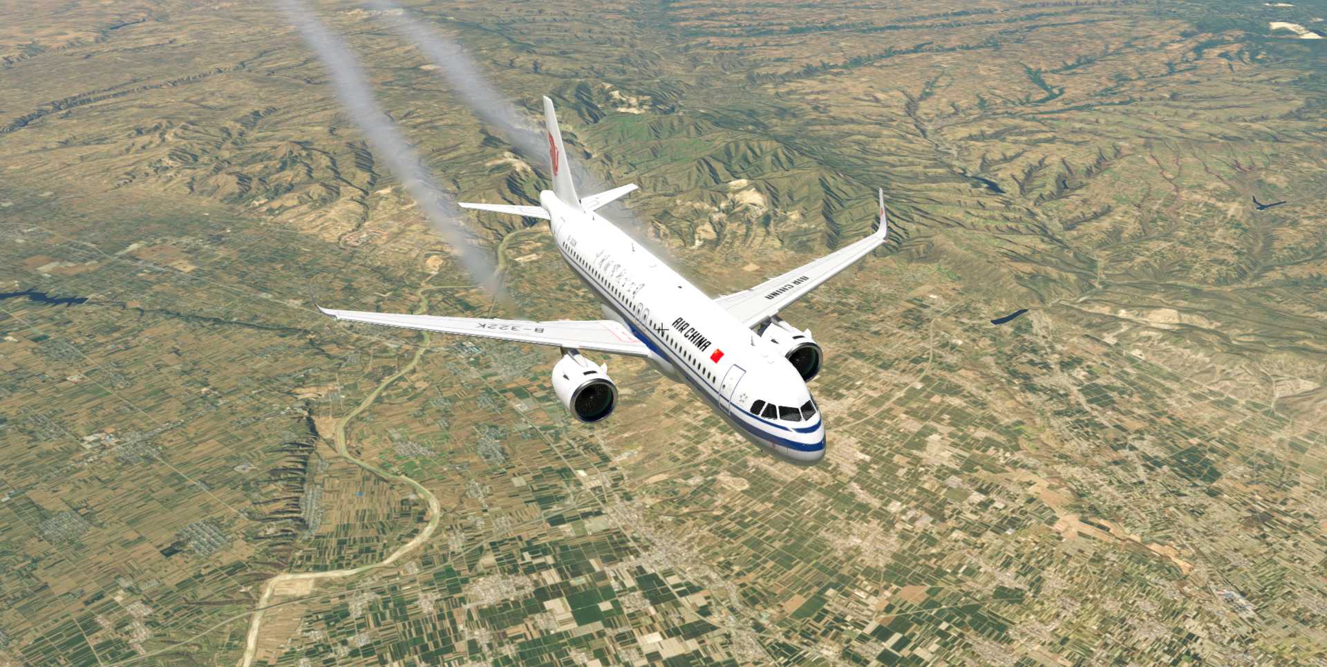 A320飞行美图CA1235-950 